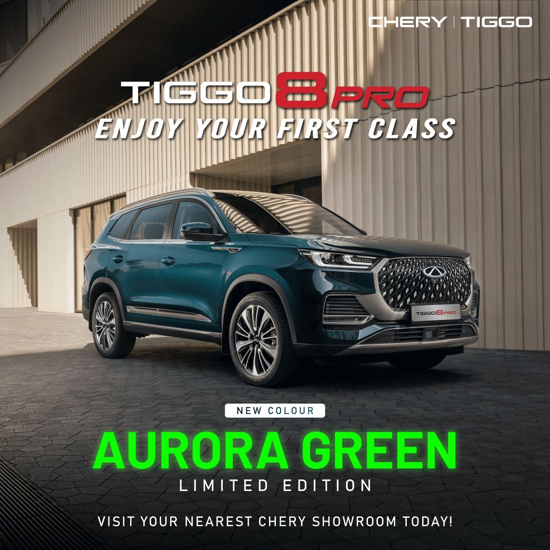 chery malaysia aurora green tiggo 8 pro