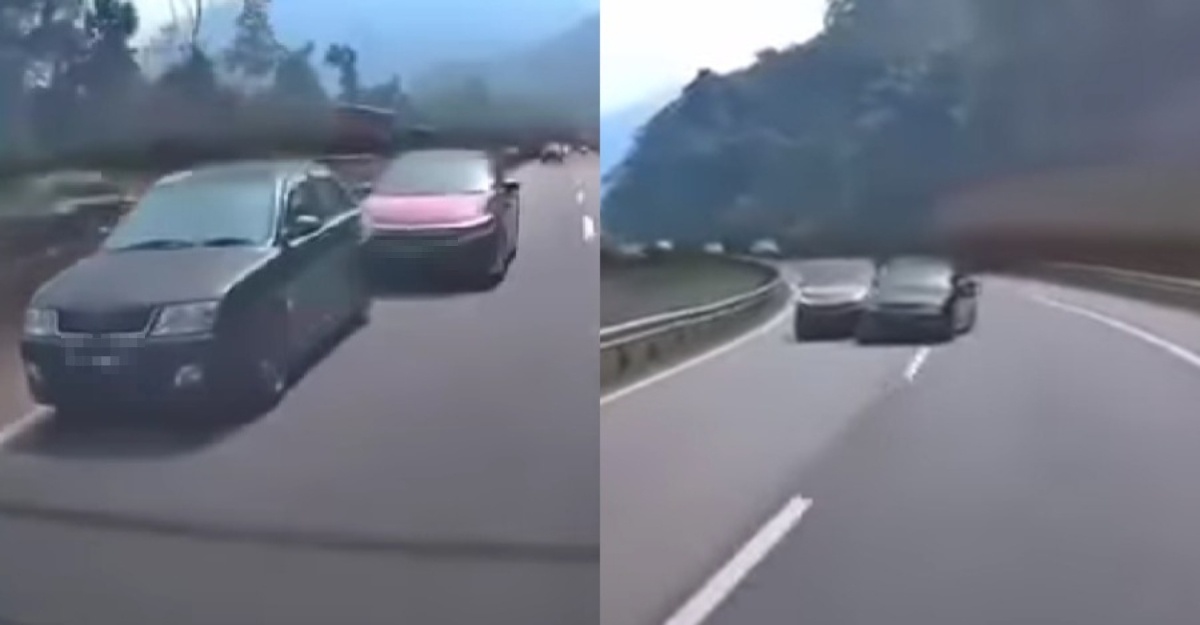 dua cedera kereta terbabas