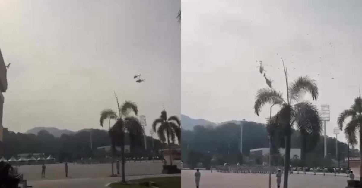 helikopter bertembung lumut
