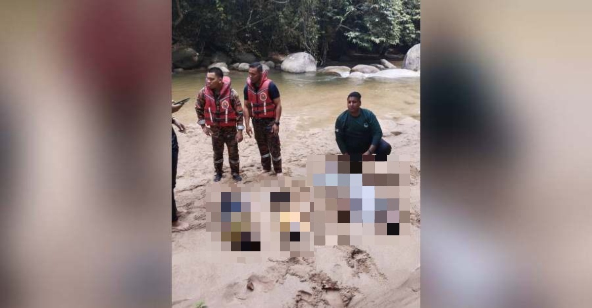 bapa dua anak lemas