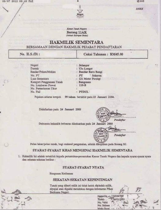 beza hakmilik sementara hakmilik kekal