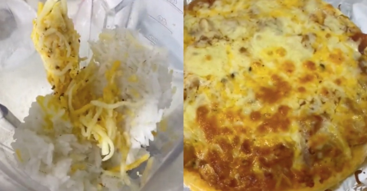 pizza guna lebihan nasi