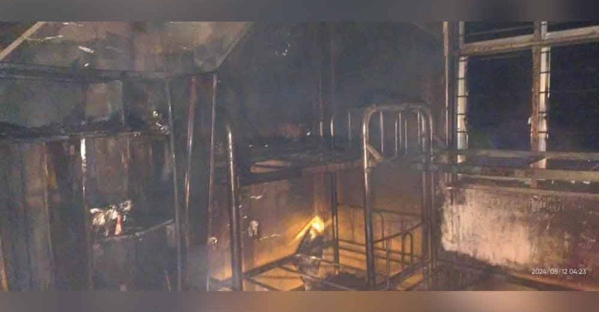 bilik asrama SAHUT terbakar
