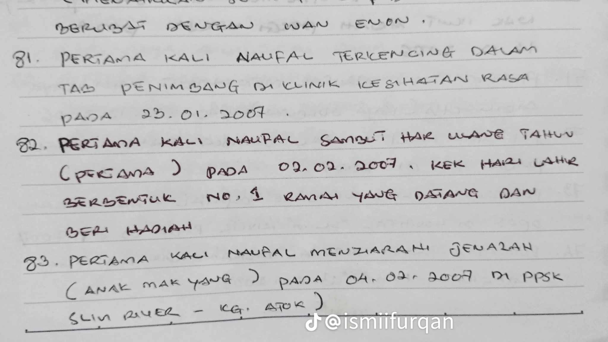 Ayah Catat Kenangan
