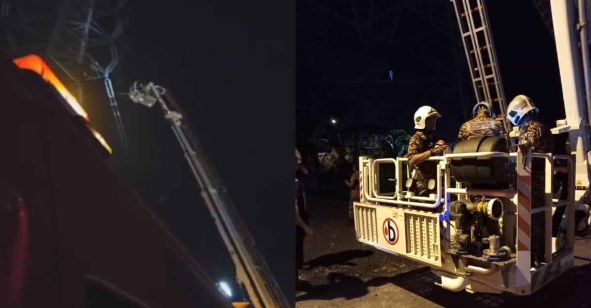 lelaki panjat pencawang