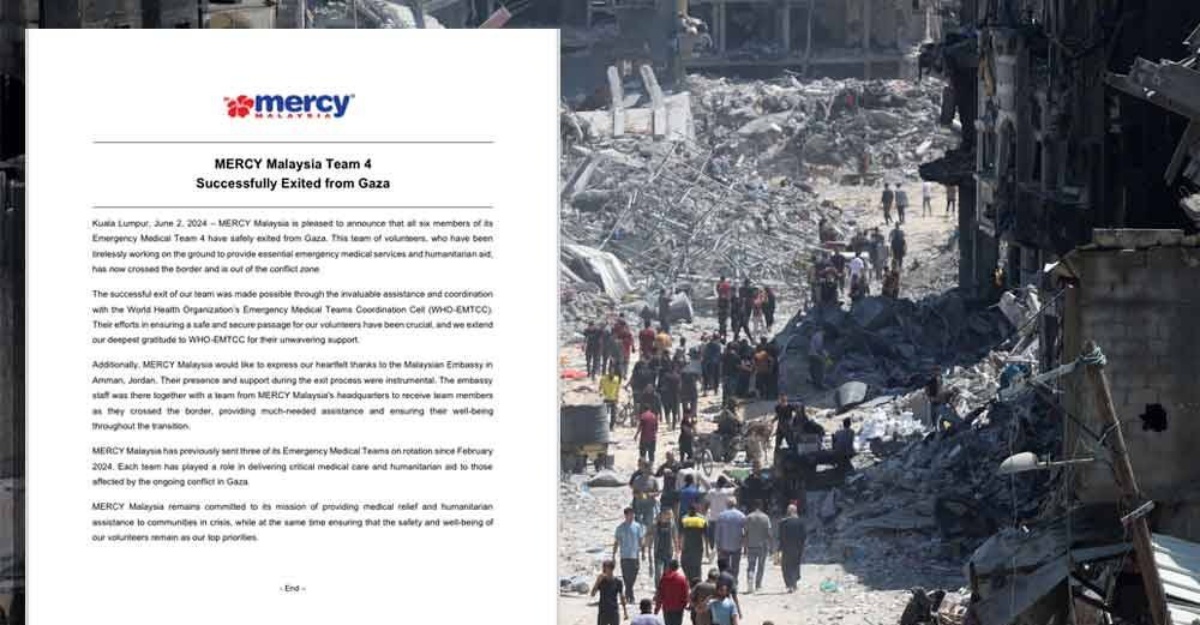 Enam doktor Malaysia keluar dari Gaza