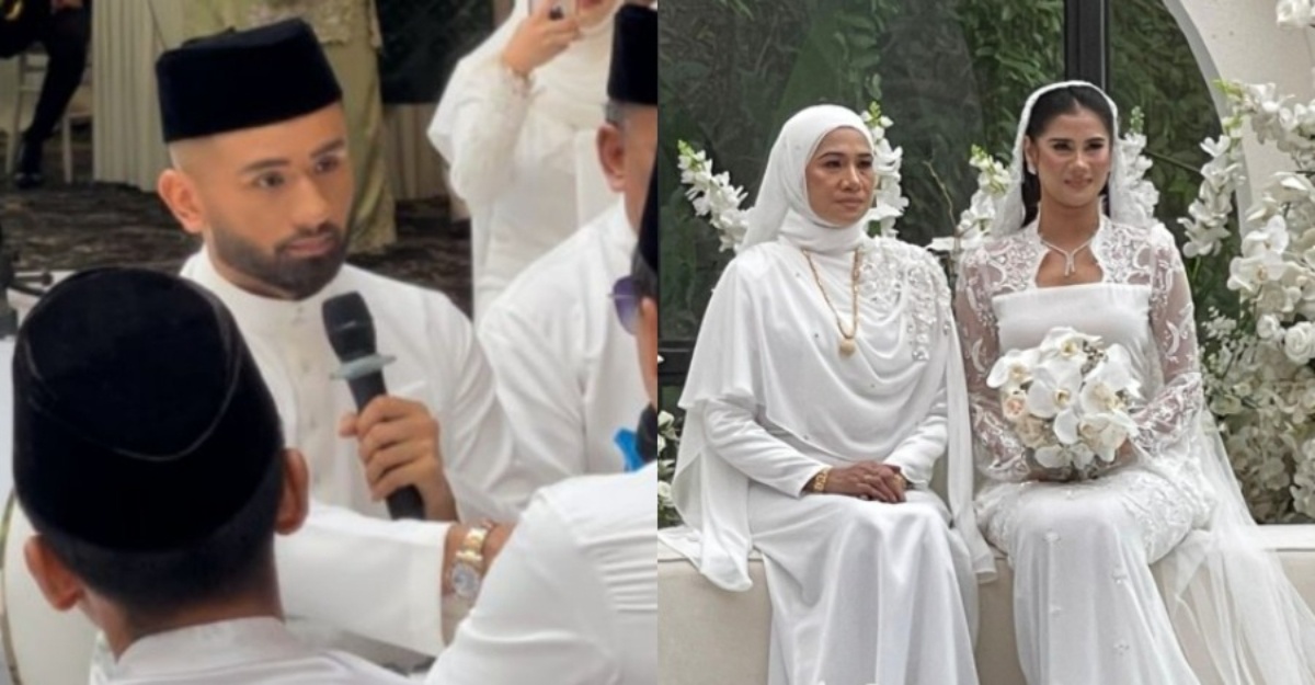 majlis nikah redza rosli dan bella hanna