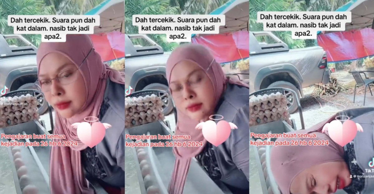 tudung terbelit mesin