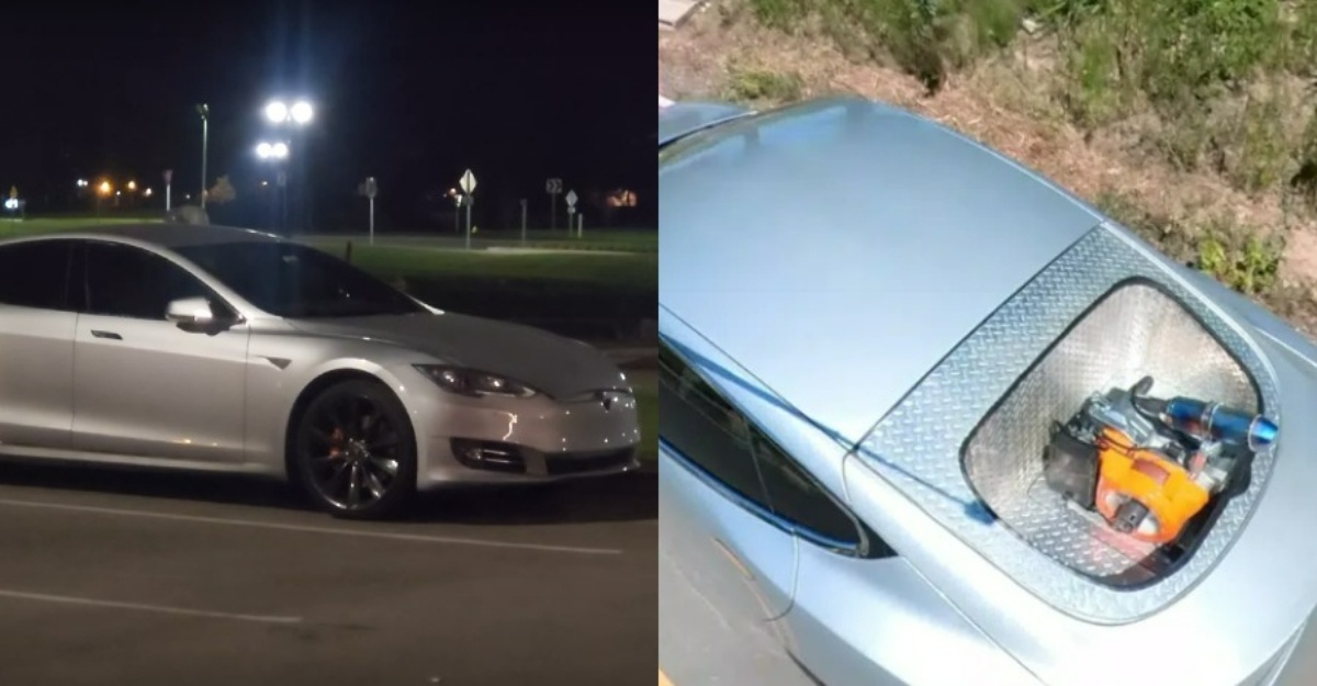 tesla enjin petrol