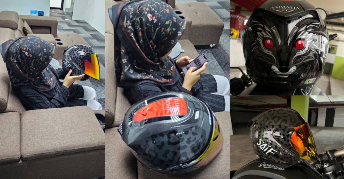Suami kantoi isteri 'check' harga helmet