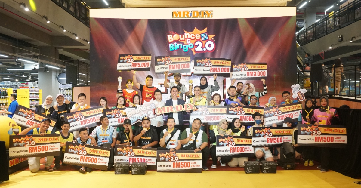 selangor juara kejohanan "bounce & bingo 2.0" mr. d.i.y.