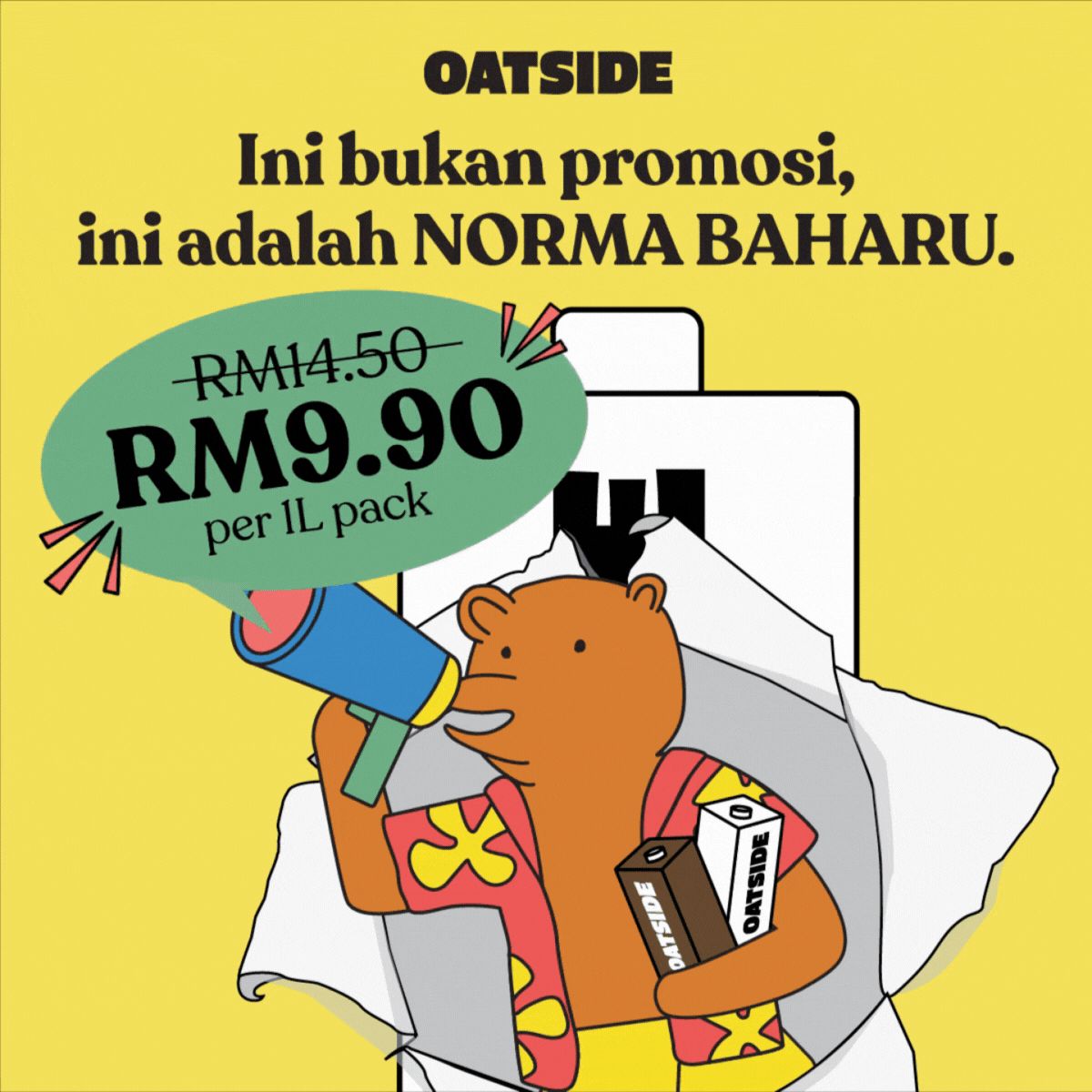 oatside menurunkan harga lebih 30%