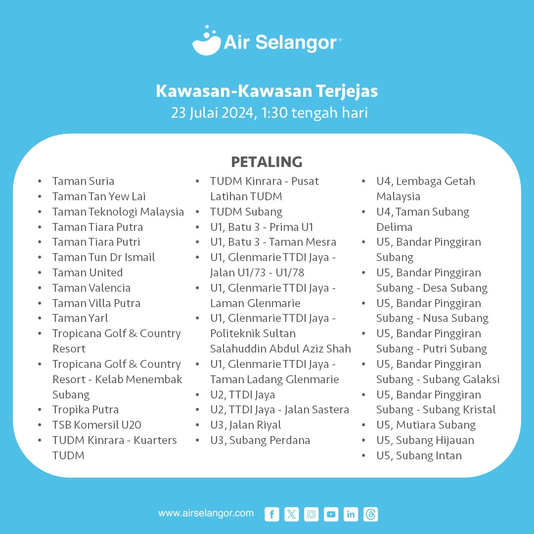 pencemaran bau air selangor