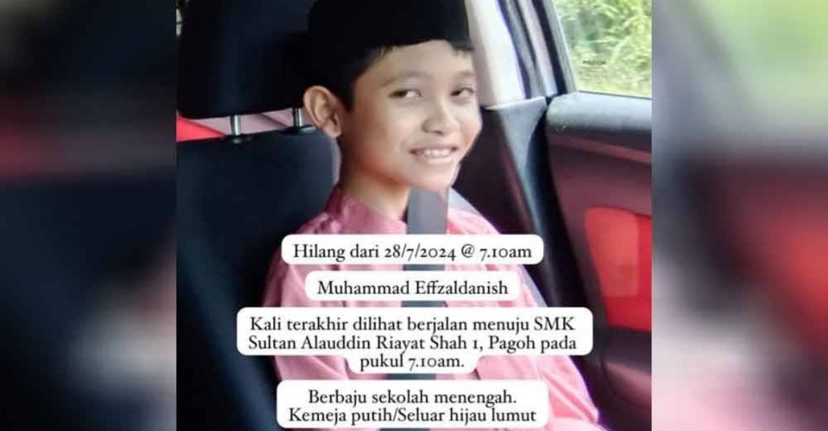 Pelajar sekolah hilang