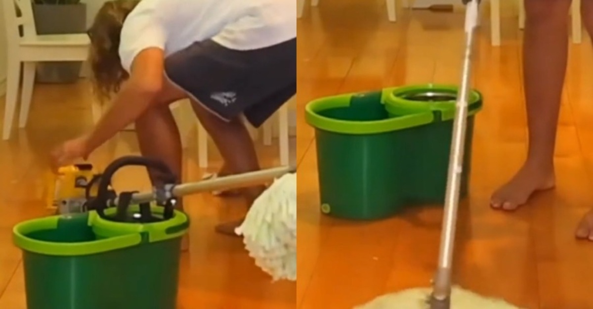 mop lantai mesin rumput