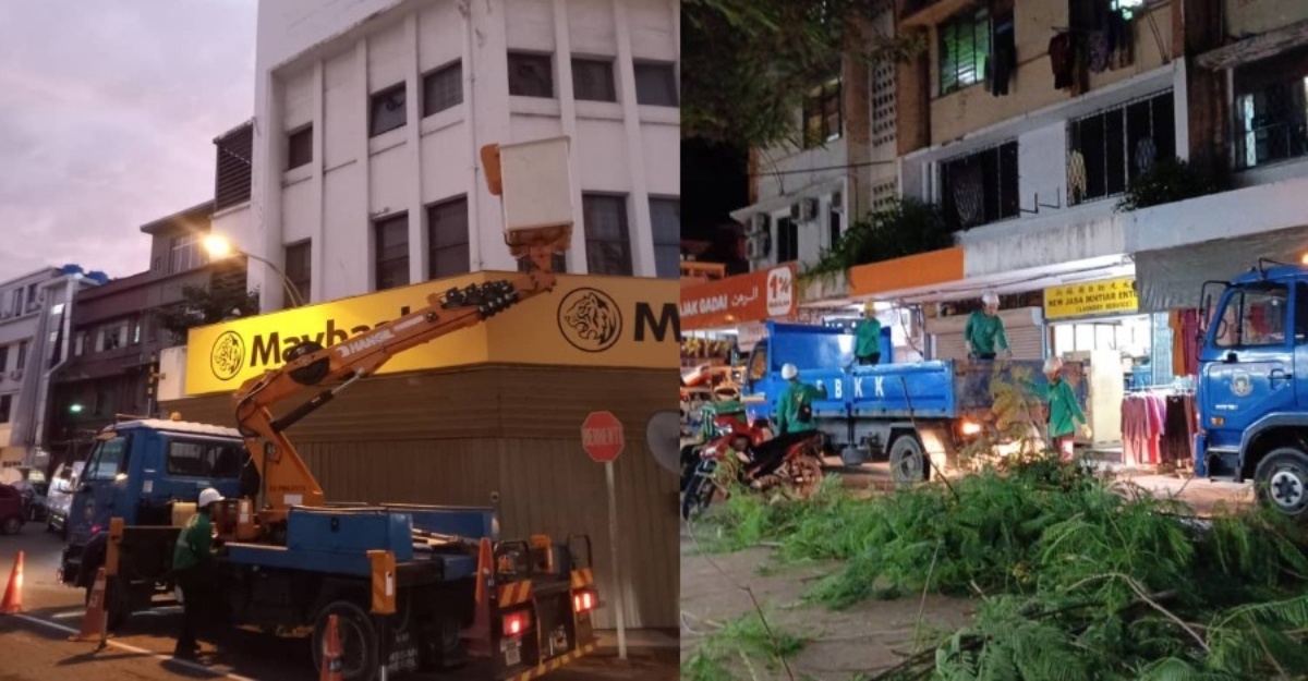 dbkk bersihkan bangunan maybank