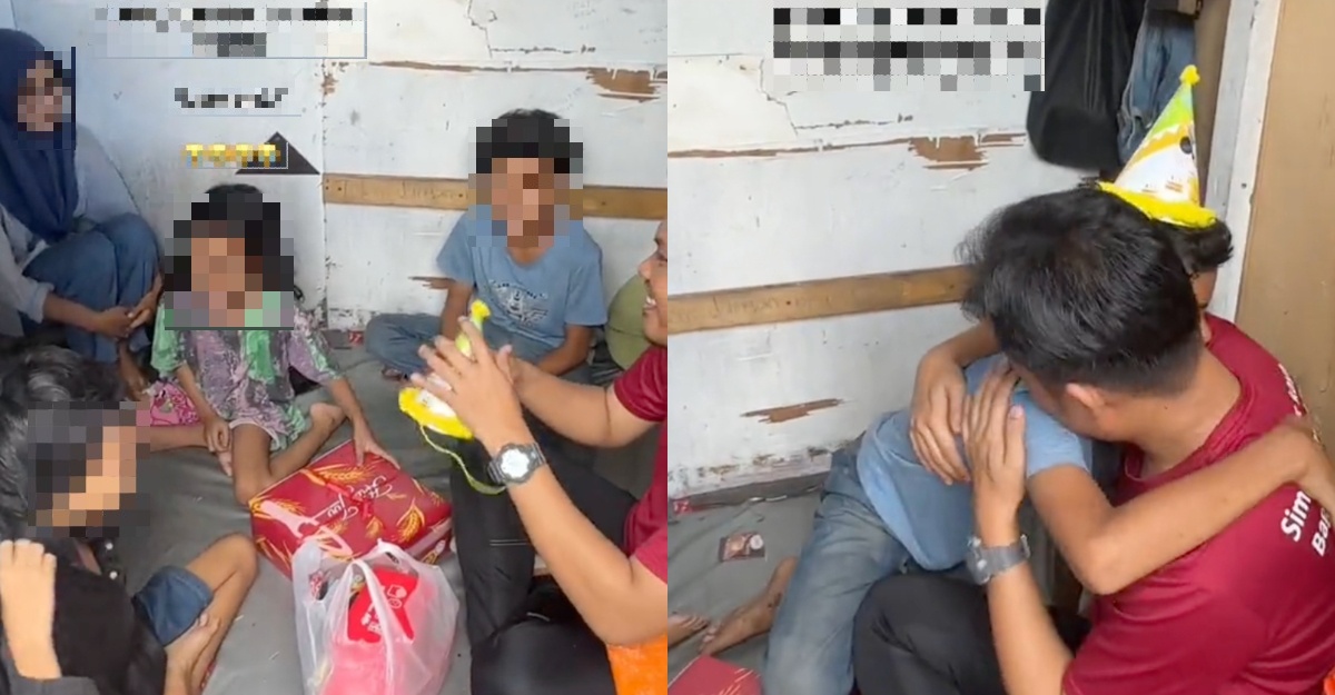 aktivis sambut ulang tahun anak yatim