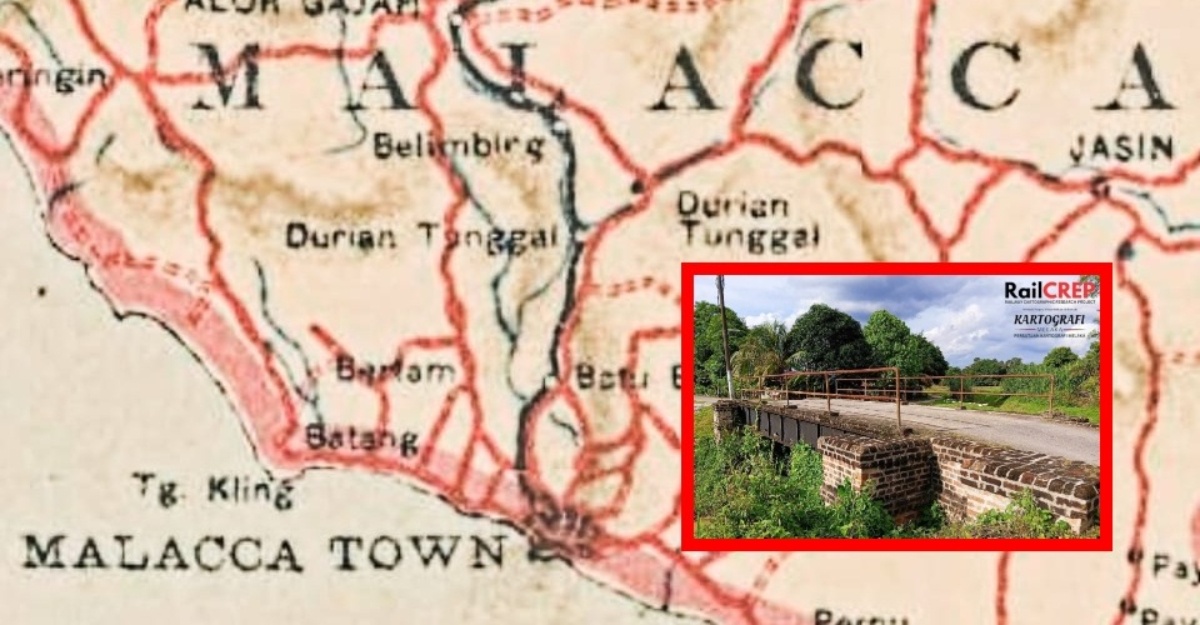 jajaran landasan kereta api melaka - tampin