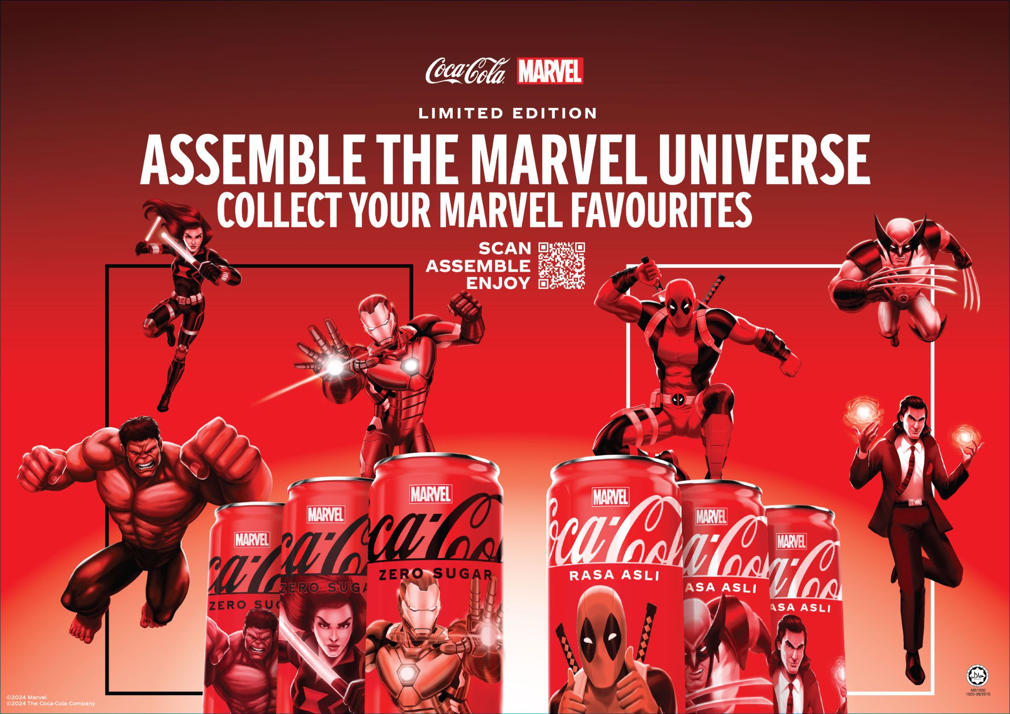 coca-cola® kolaborasi marvel
