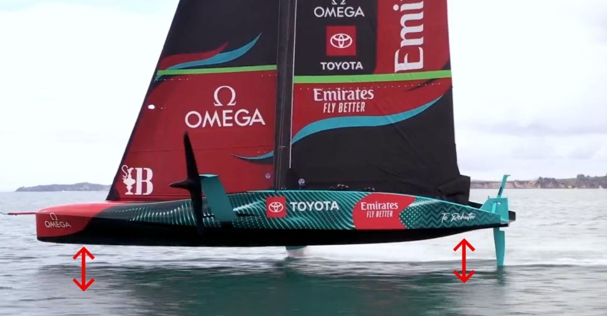 kapal layar terbang atas air