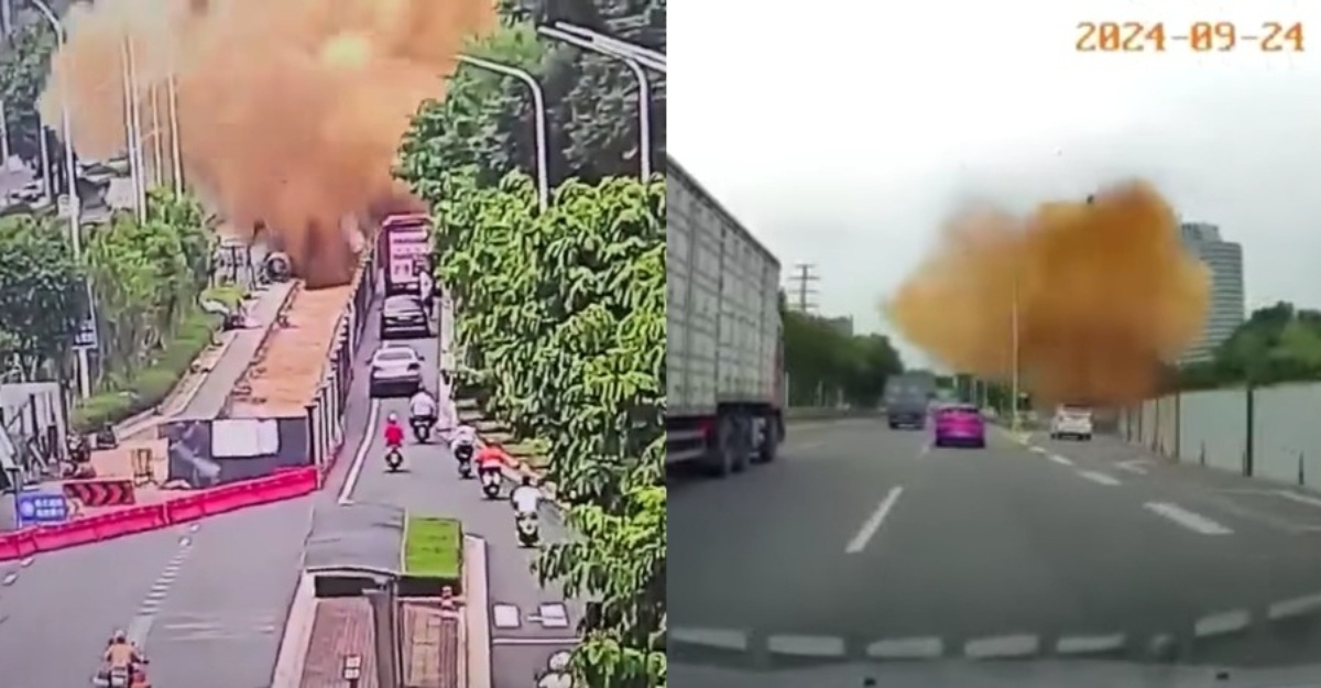 letusan paip tangki kumbahan