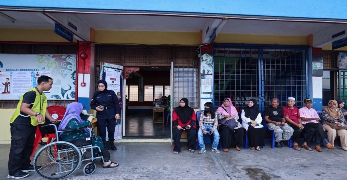 prk mahkota peratus mengundi