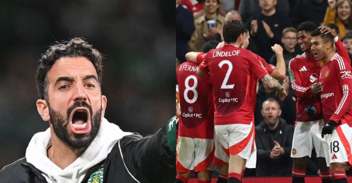 man united bermain sporting amorim