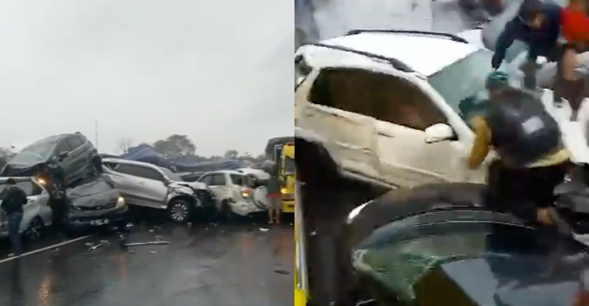 Kemalangan berantai di Jakarta
