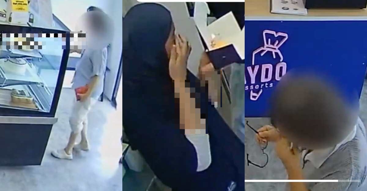 pekerja kek hari lahir aunty