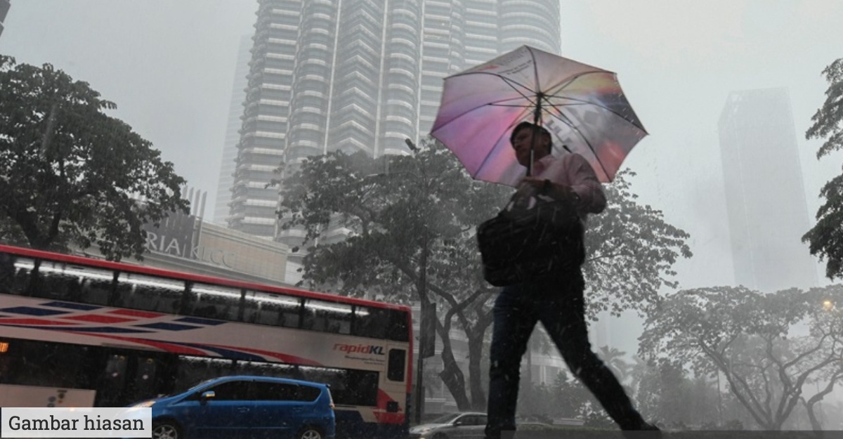 hujan lebat negeri petang