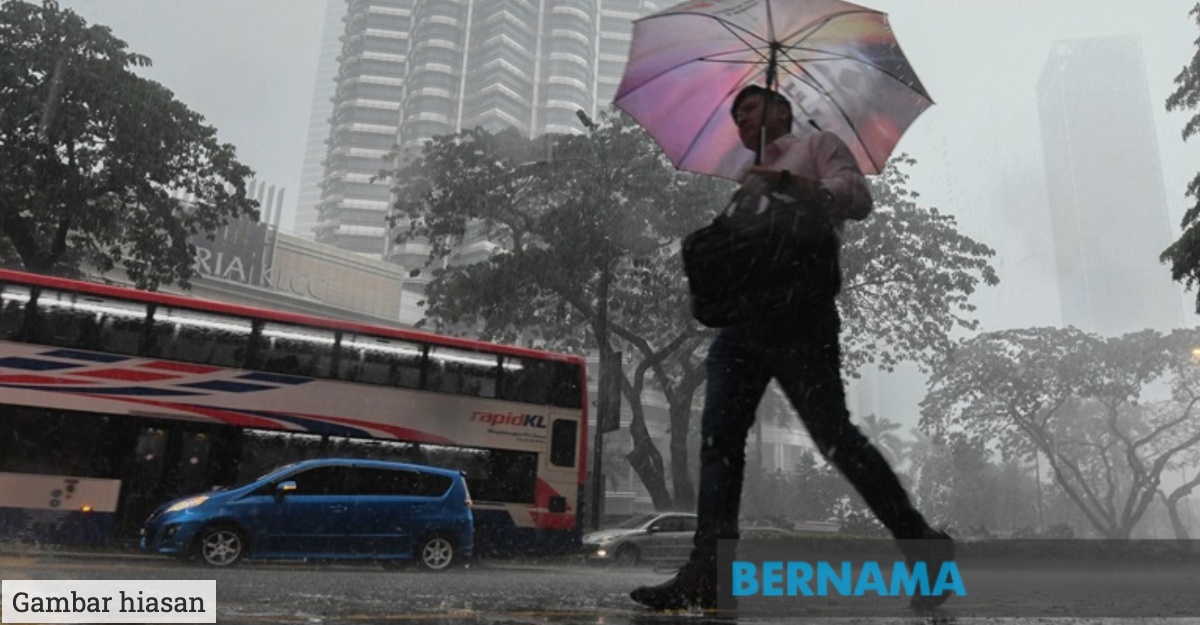 Amaran Hujan Berterusan Di 3 Negeri
