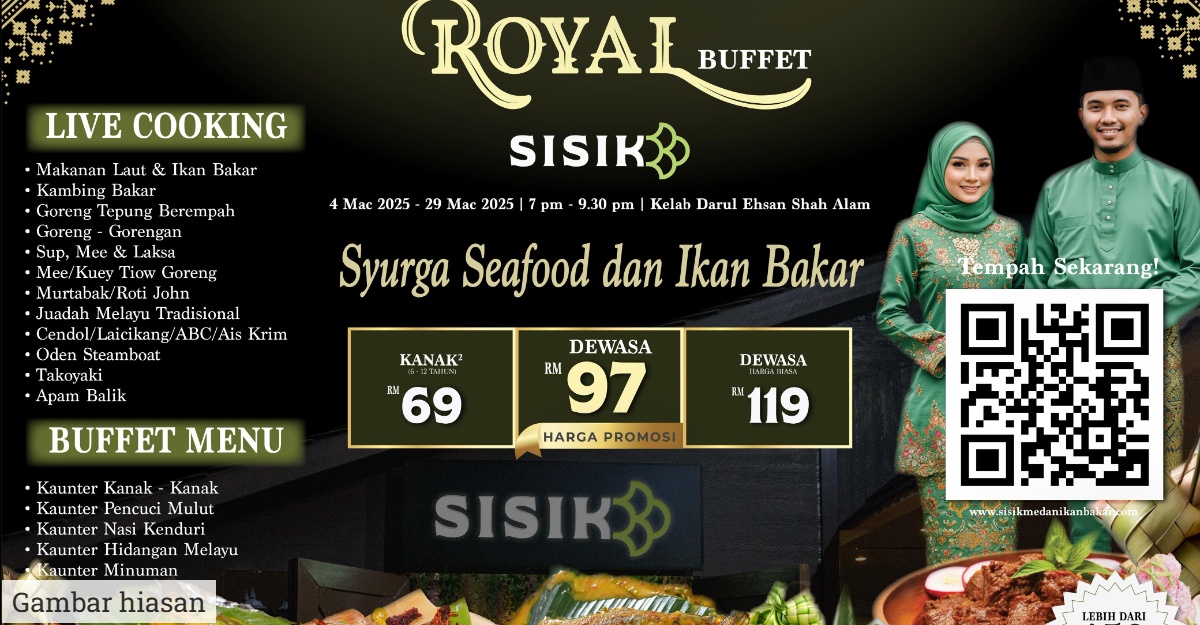 Restornan Sisik Tawar Lebih 150 Juadah Berbuka Puasa Di Lokasi Strategik Atas Bukit