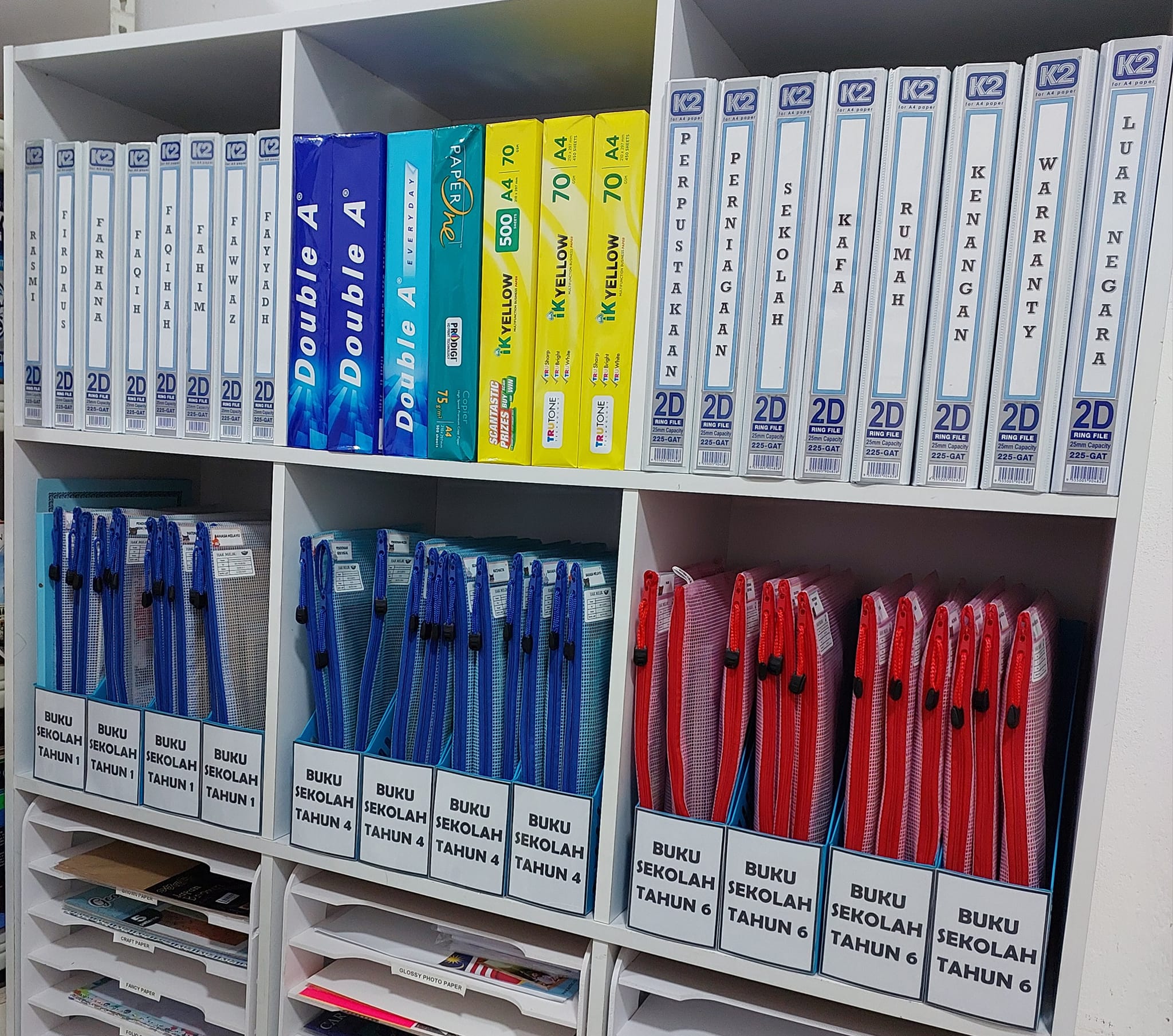 barangan kelengkapan sekolah