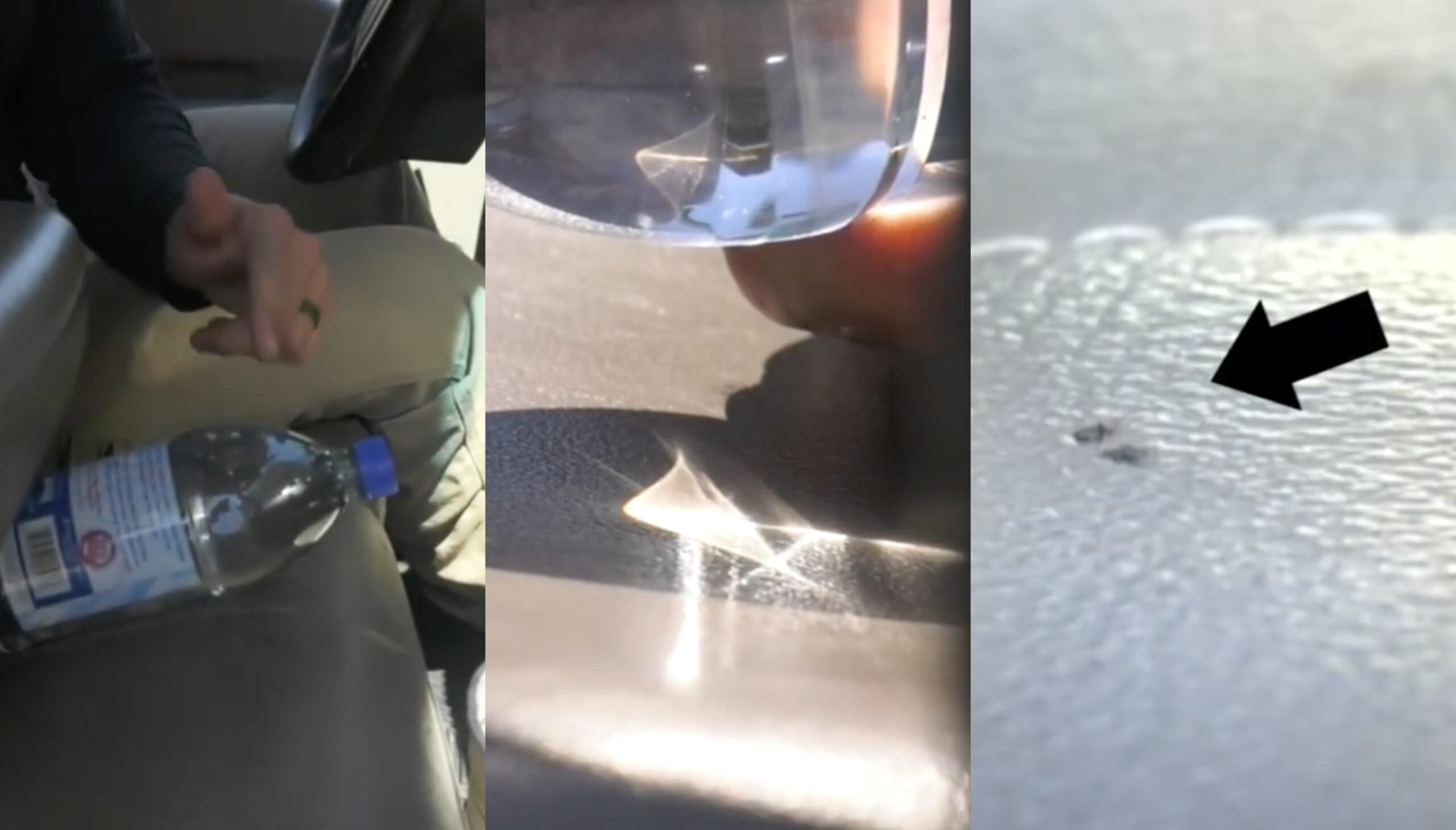 botol air kebakaran kereta