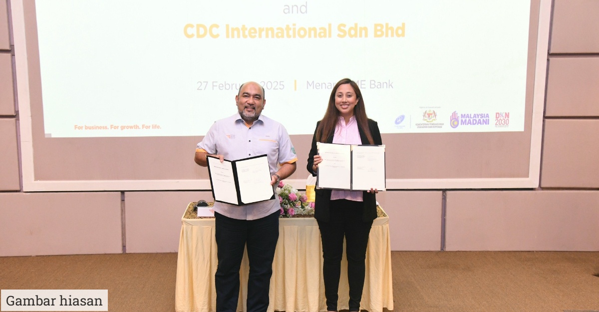 KUALA LUMPUR: 3 Mac 2025 – Small Medium Enterprise Development Bank Malaysia Berhad (“SME Bank”) telah memeterai kerjasama strategik dengan CDC International Sdn. Bhd. (“CDCi”) melalui Memorandum Persefahaman (“MoU”) bagi memperluaskan