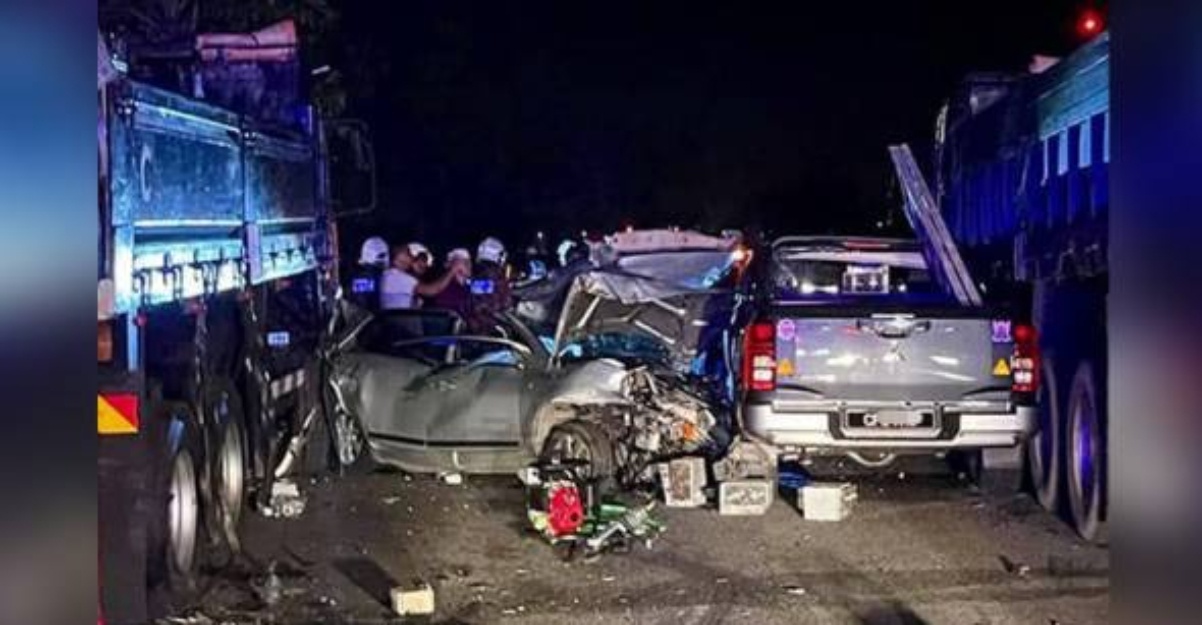 Tiga maut kemalangan