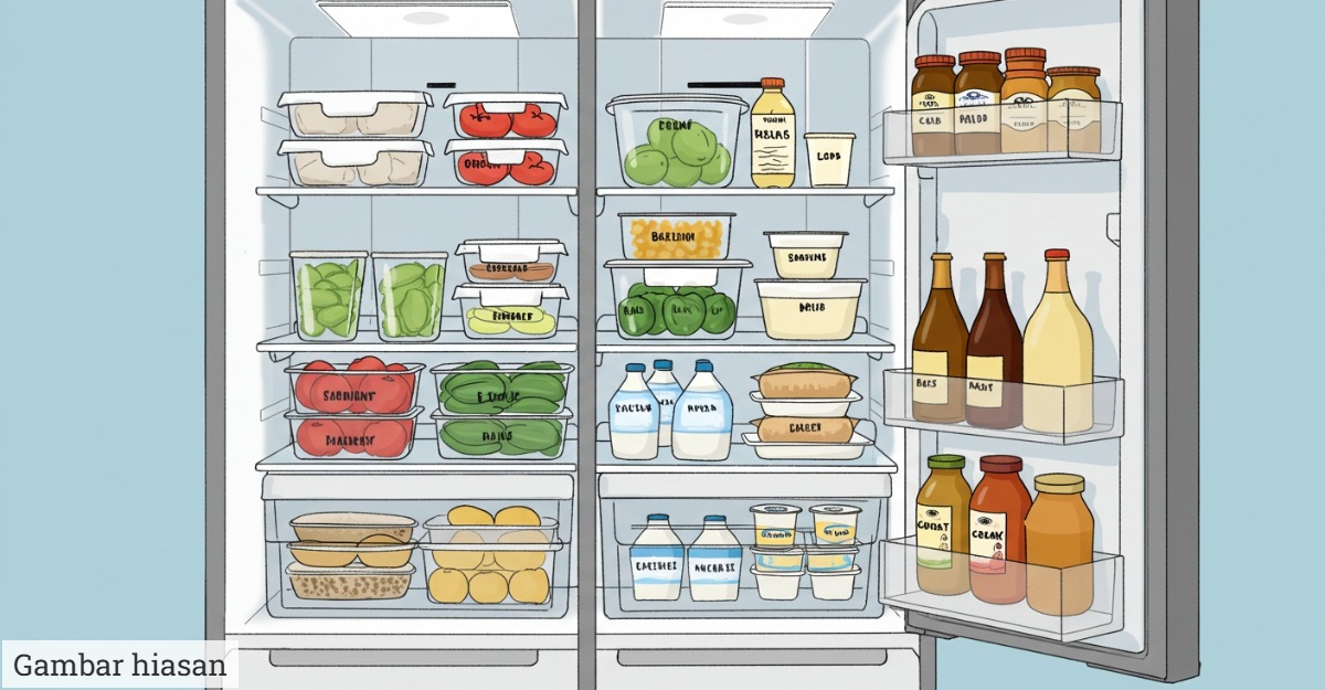Tip Menyusun Makanan Dalam Peti Sejuk