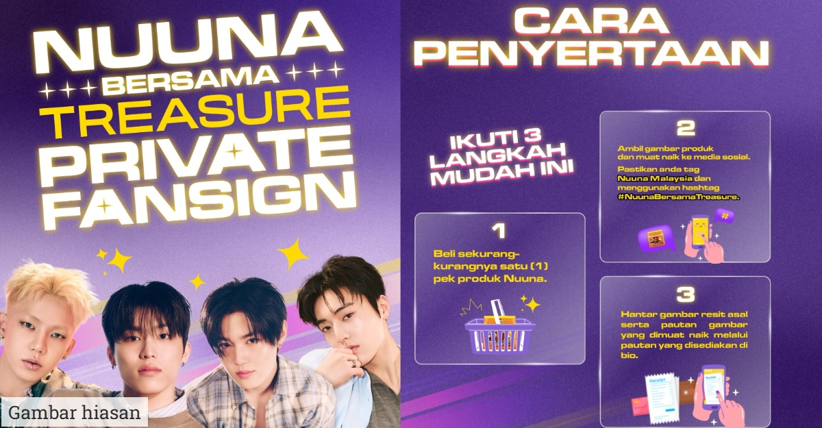 10 Peminat Bertuah Bakal Berpeluang Bertemu TREASURE di KL untuk Acara Nuuna