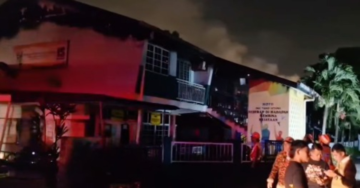 smk tinggi setapak terbakar