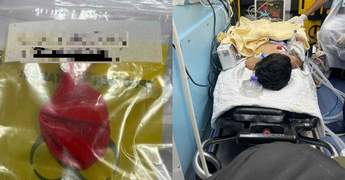 ibu anak kehilangan belon