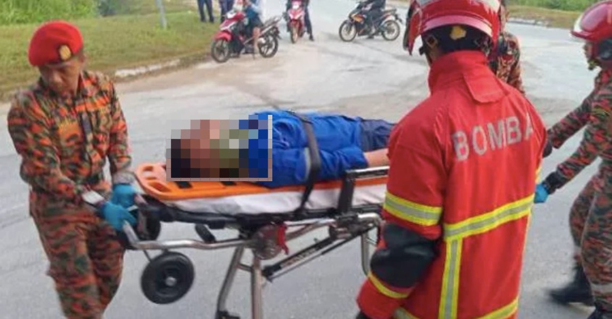 bas kilang terbabas terbalik