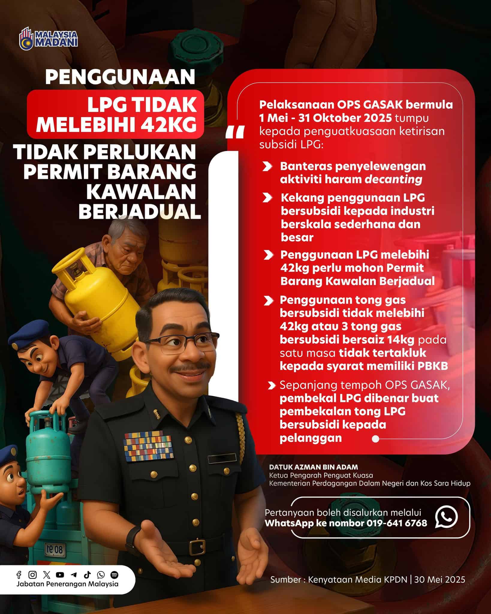 gas subsidi ungu