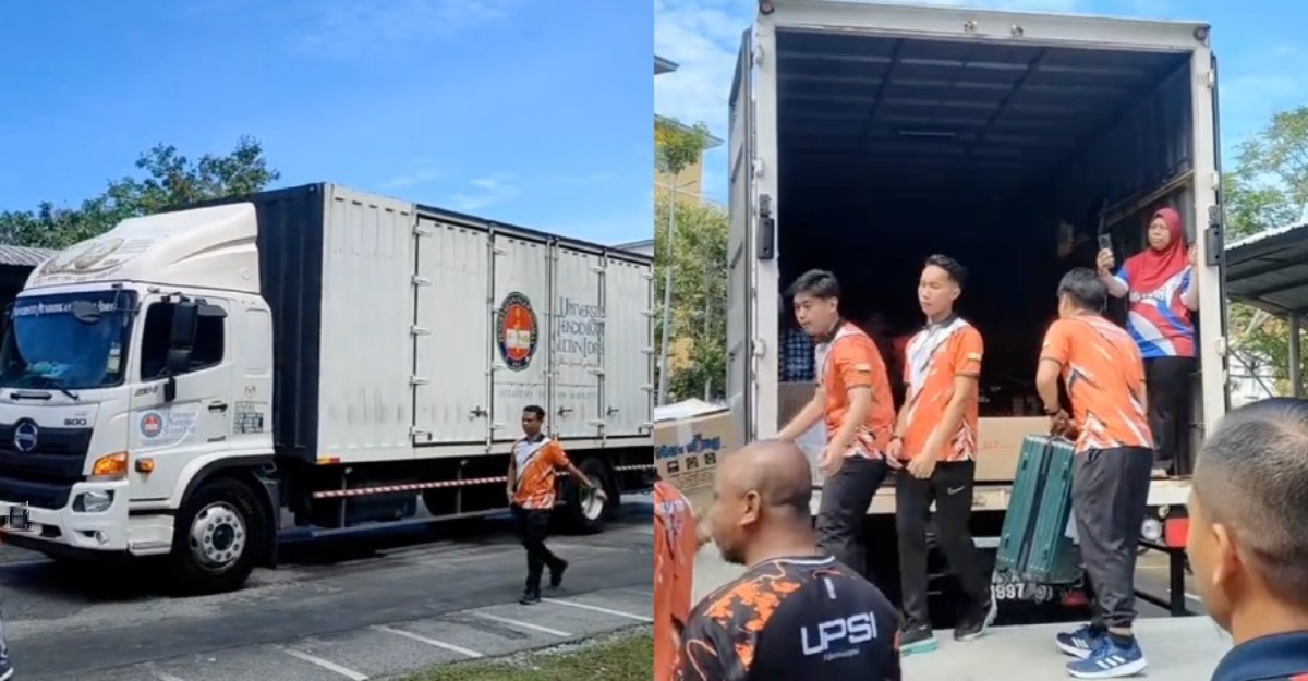 gadis kongsi barang mangsa