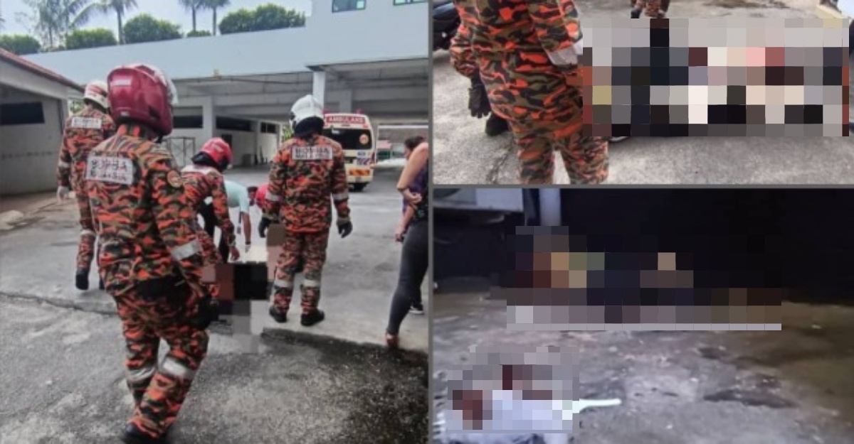 wanita cedera terjatuh
