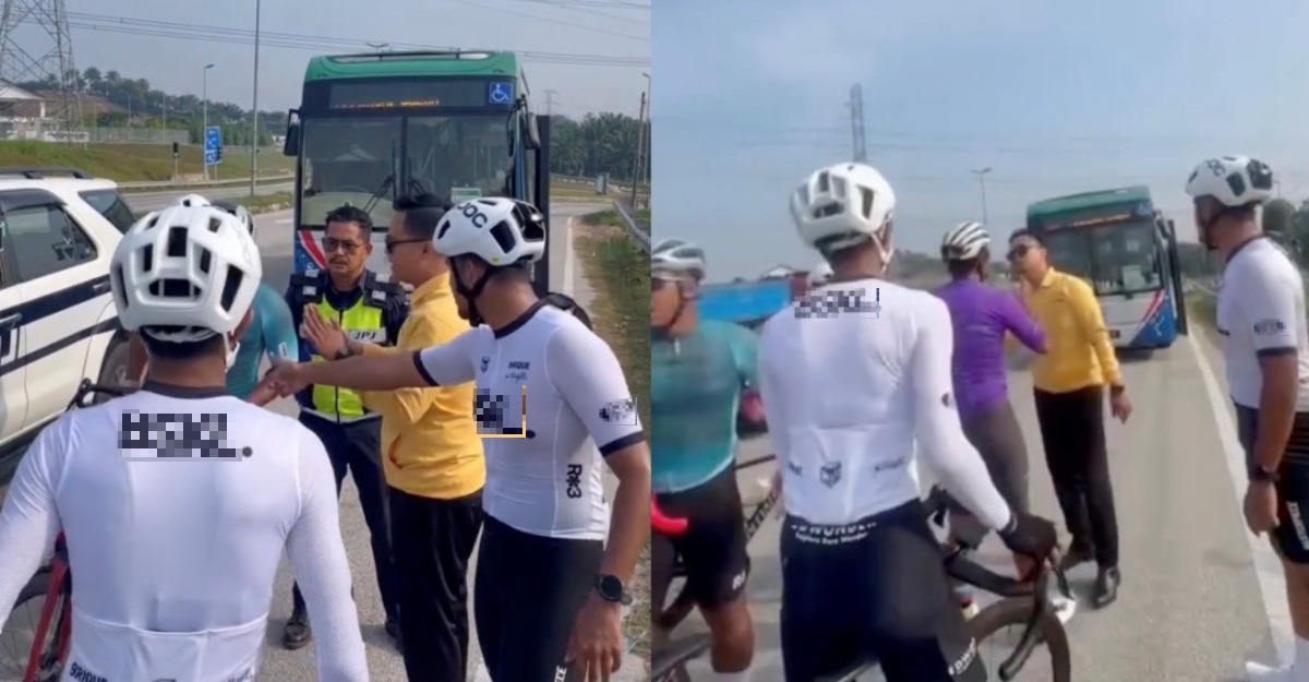 Halang laluan bas keterangan