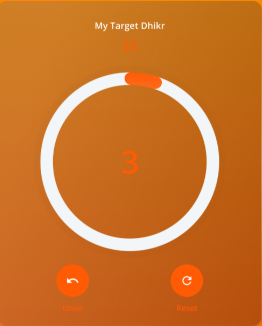 Aplikasi bank zikir counter