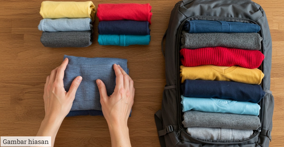 Teknik Lipatan KonMari: Baju Kemas, Ruang Berganda