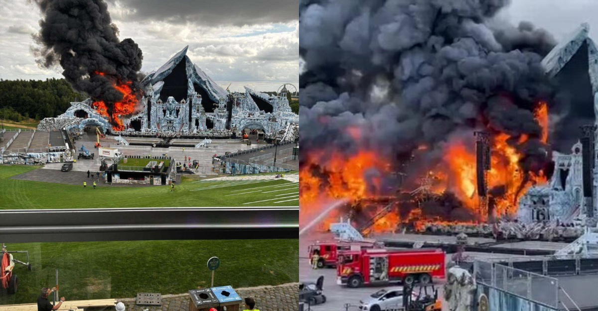 tomorrowland terbakar