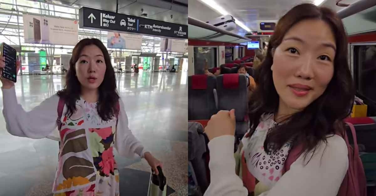 Wanita Korea naik ets malaysia