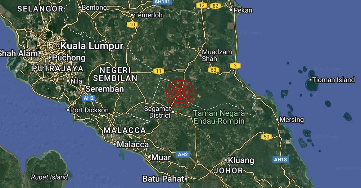 gempa bumi johor